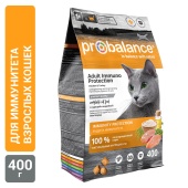 Сухой корм для кошек Probalance Поддержка иммунитета с курицей и индейкой, 400г