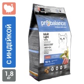 Сухой корм для кошек Probalance Контроль веса с индейкой, 1,8кг