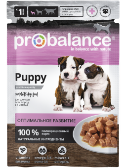 Консервированный корм для щенков Probalance Первый рацион, 85г
