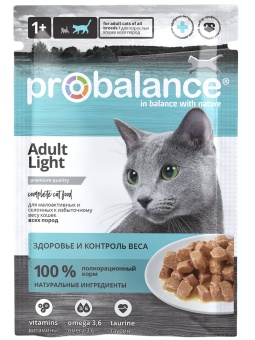 Консервированный корм для кошек Probalance Контроль веса, 85г