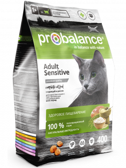 Сухой корм для кошек Probalance Чувствительное пищеварение, 400г